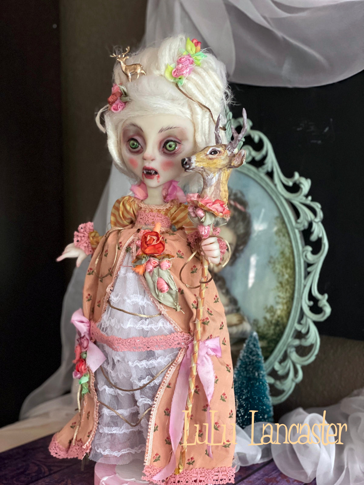 Aphra the rococo Vampire Art Doll LuLu Lancaster ~Ominous III, Hinge Artist Collective Group show