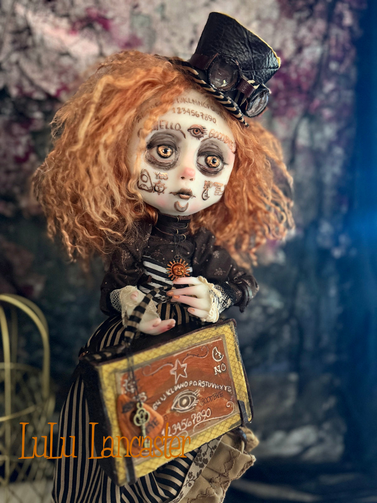 August Steampunk Spirit Ouija ~Halloween ~Original LuLu Lancaster Art Doll