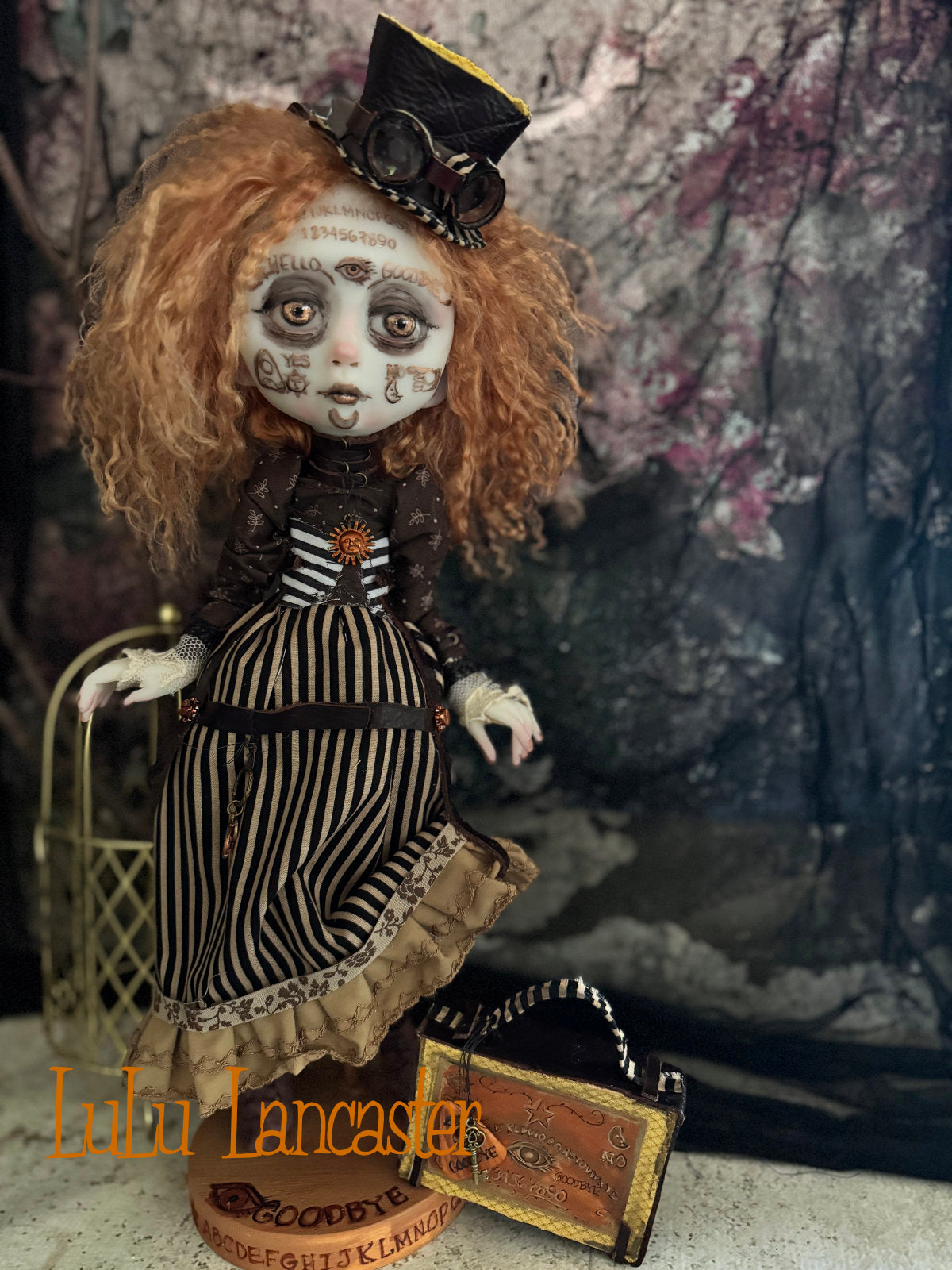 August Steampunk Spirit Ouija ~Halloween ~Original LuLu Lancaster Art Doll