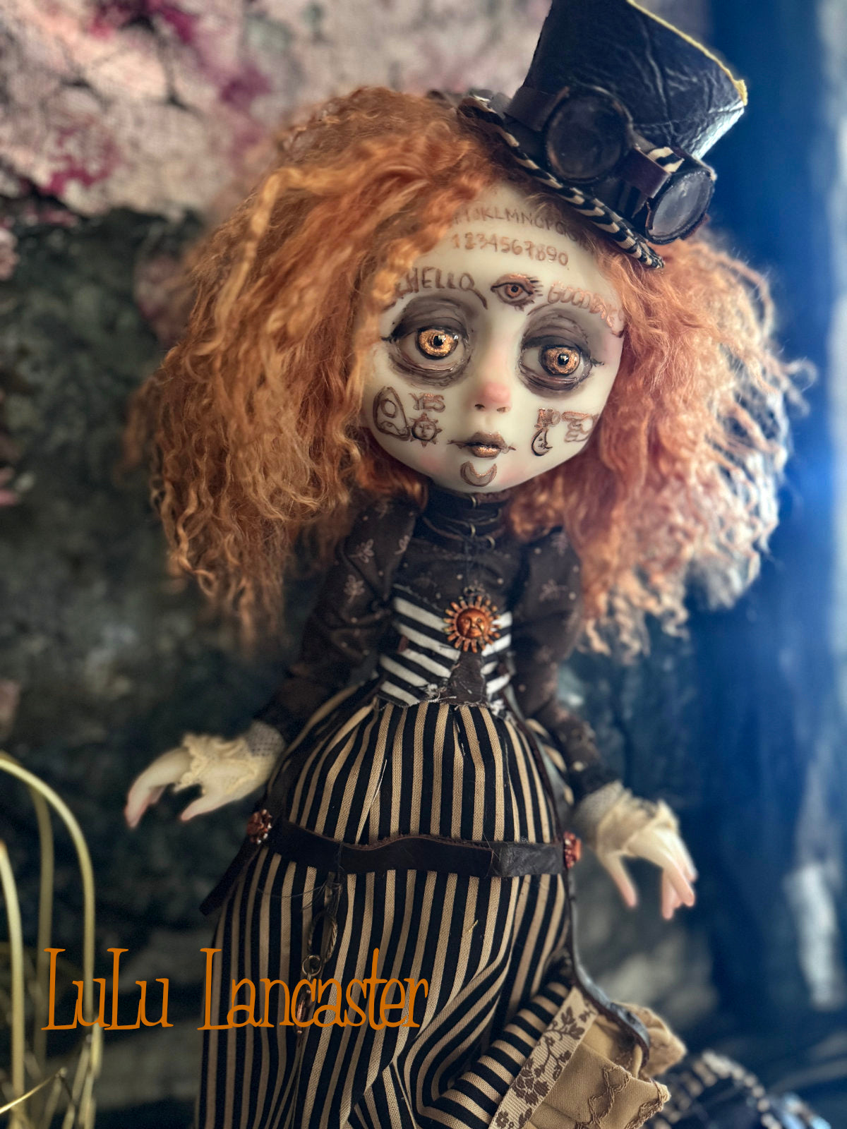 August Steampunk Spirit Ouija ~Halloween ~Original LuLu Lancaster Art Doll