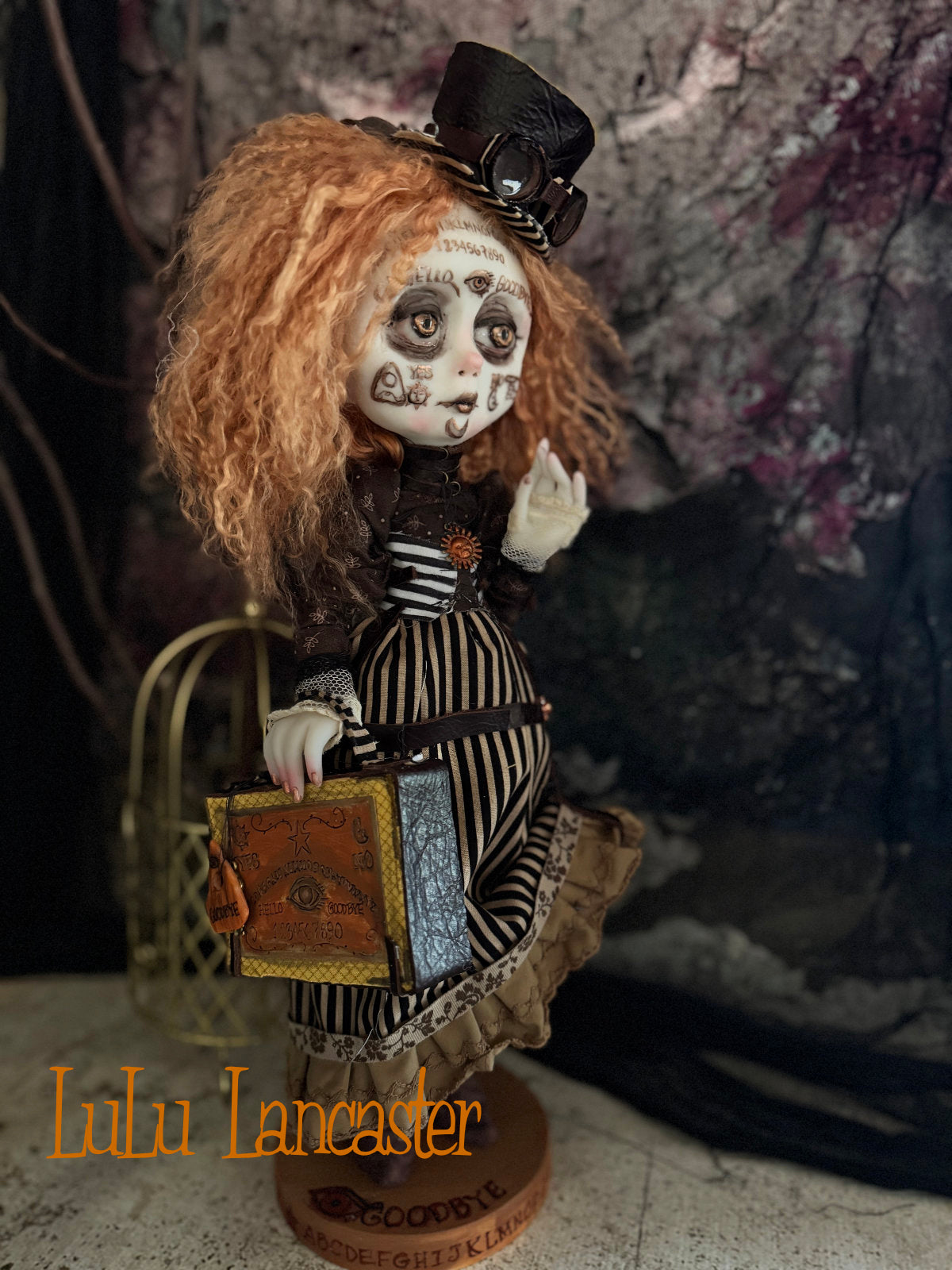 August Steampunk Spirit Ouija ~Halloween ~Original LuLu Lancaster Art Doll