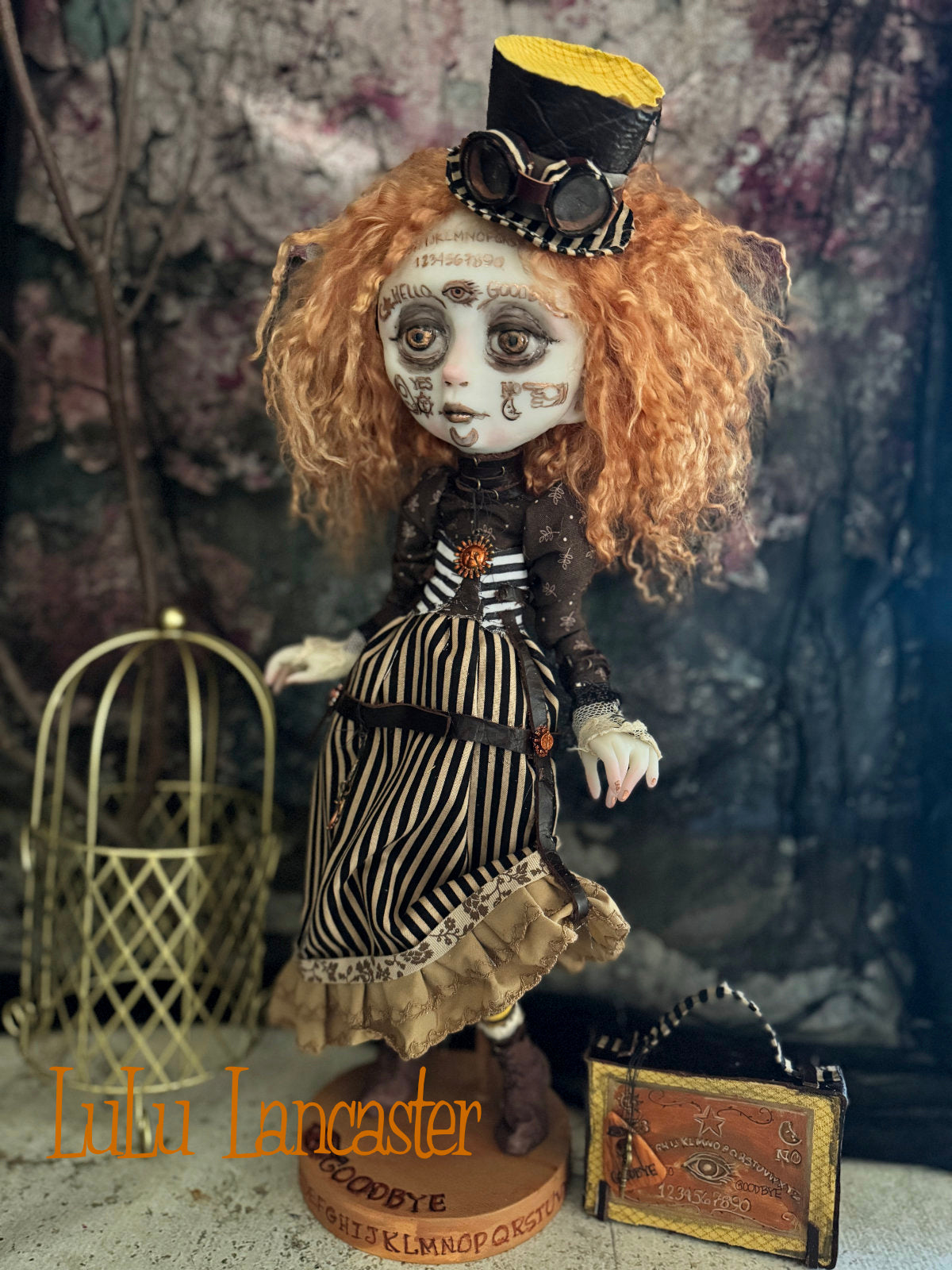 August Steampunk Spirit Ouija ~Halloween ~Original LuLu Lancaster Art Doll