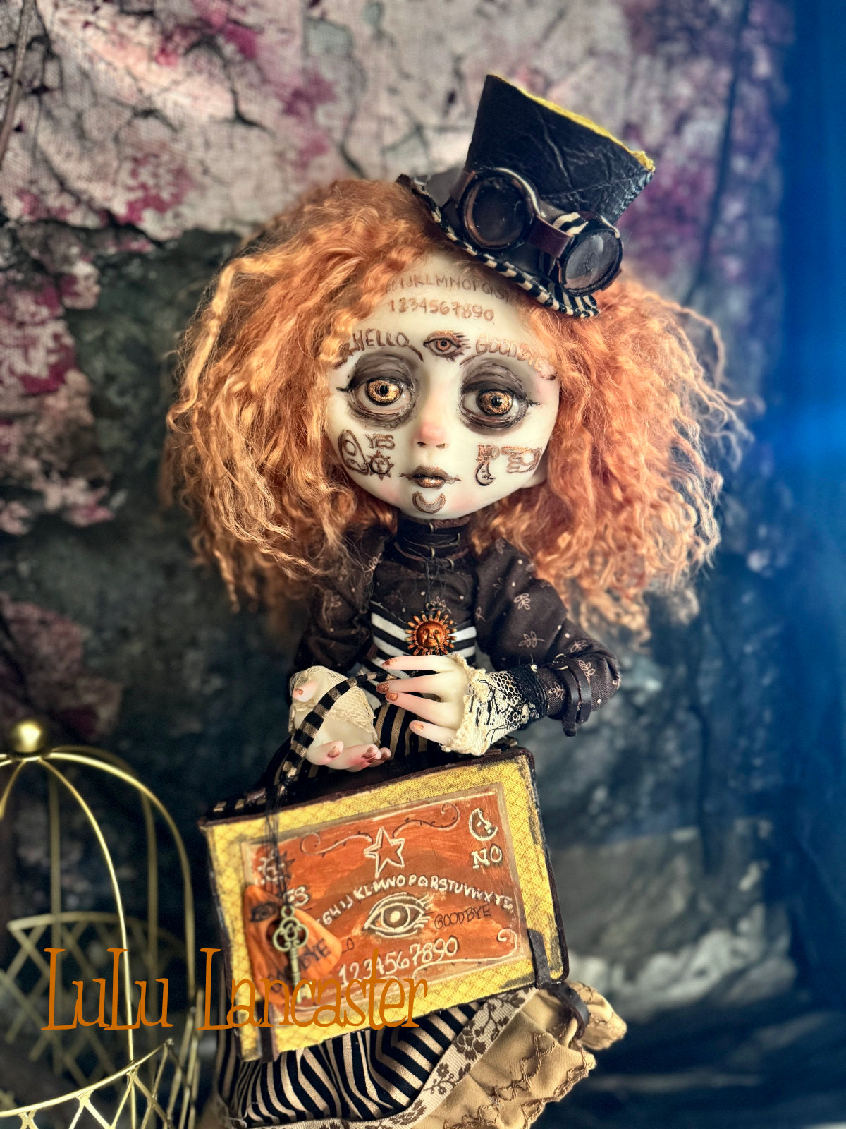 August Steampunk Spirit Ouija ~Halloween ~Original LuLu Lancaster Art Doll