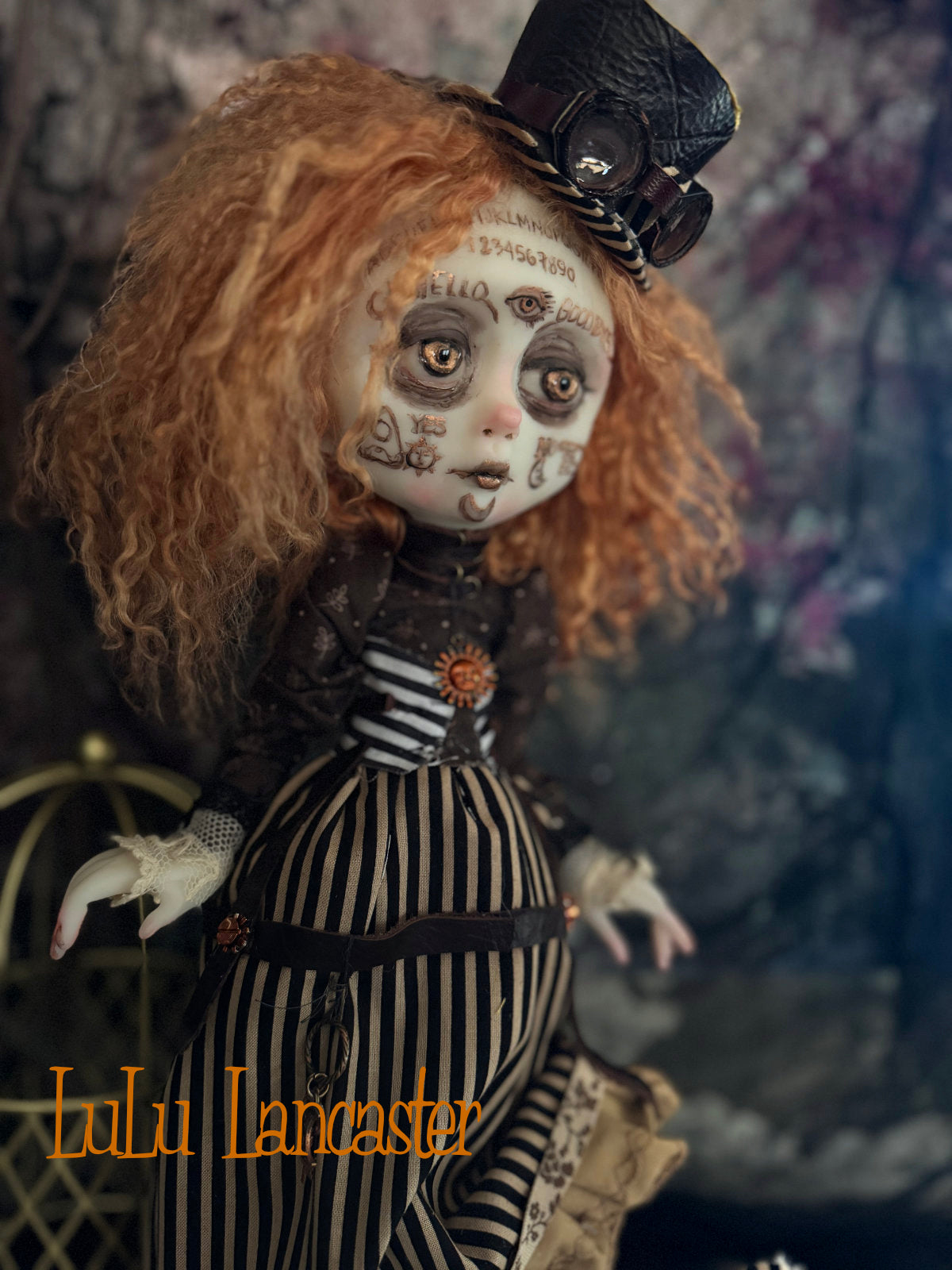 August Steampunk Spirit Ouija ~Halloween ~Original LuLu Lancaster Art Doll