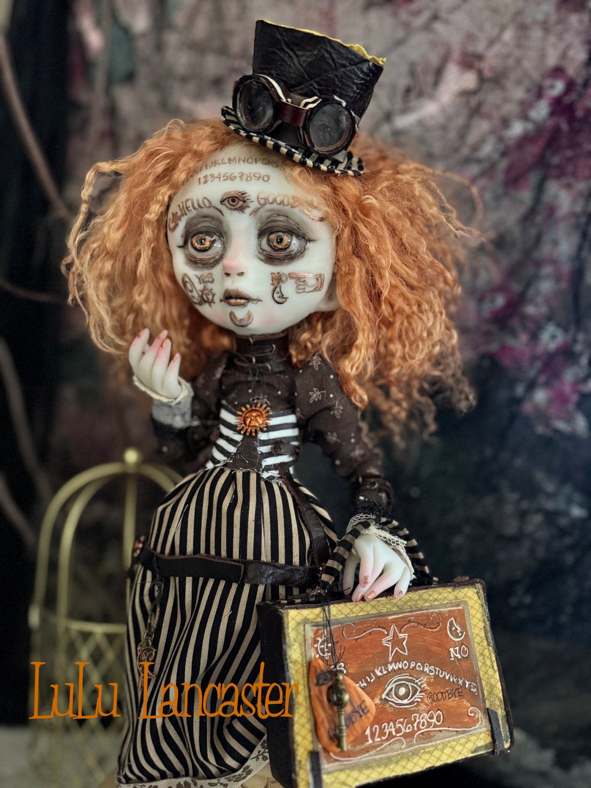 August Steampunk Spirit Ouija ~Halloween ~Original LuLu Lancaster Art Doll