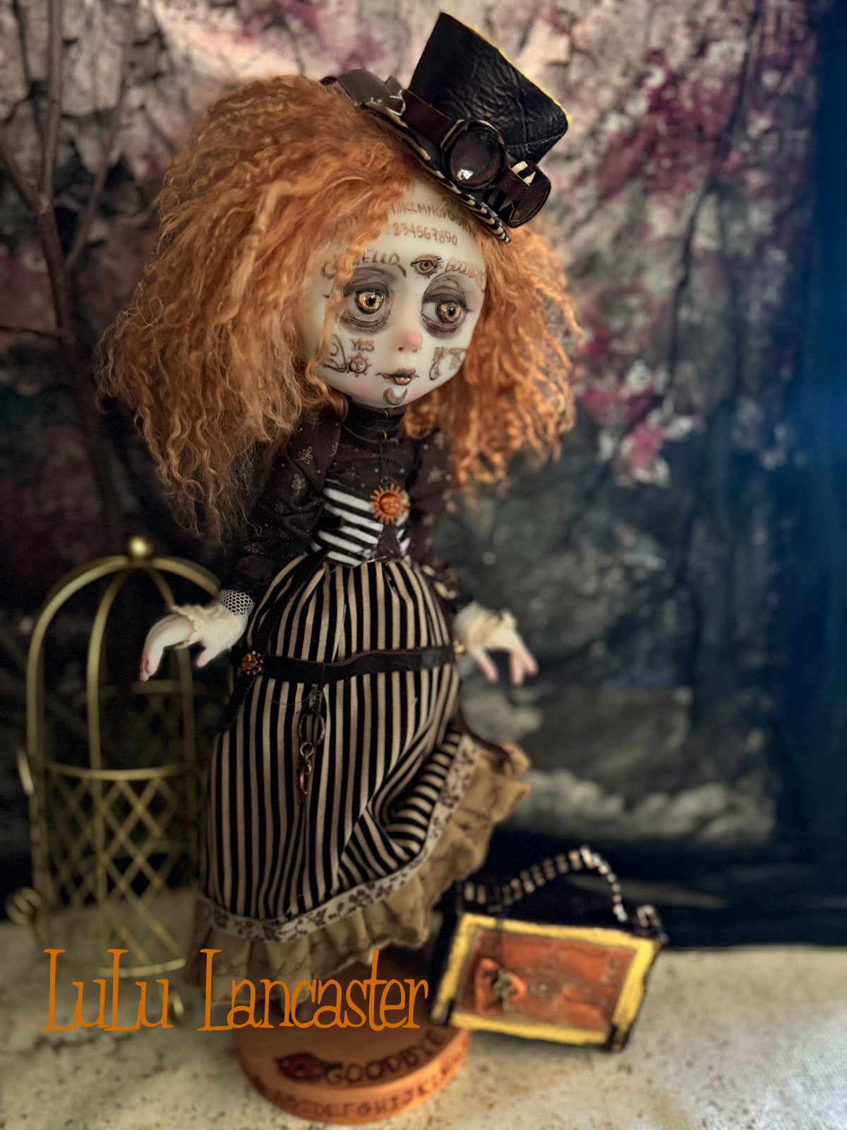 August Steampunk Spirit Ouija ~Halloween ~Original LuLu Lancaster Art Doll