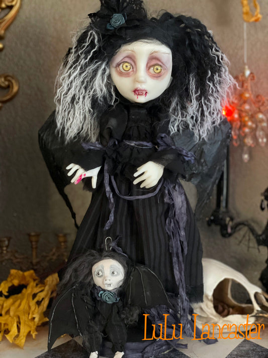 Bethsaida Vampire Bat Original LuLu Lancaster Halloween Art Dolls