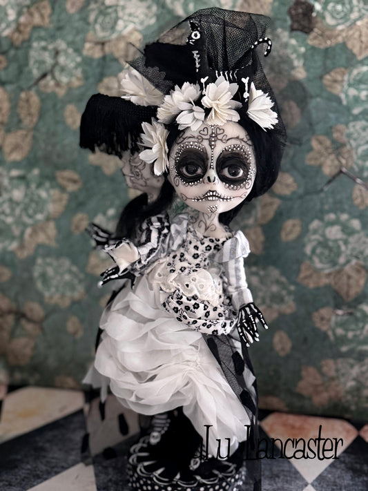 Bones and Nita Conjoined day of the dead Catrinas Original LuLu Lancaster Art Doll