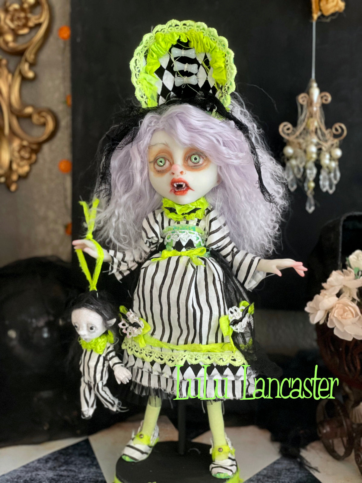 Eveland the Halloween vampire Witch Original LuLu Lancaster Art Dolls