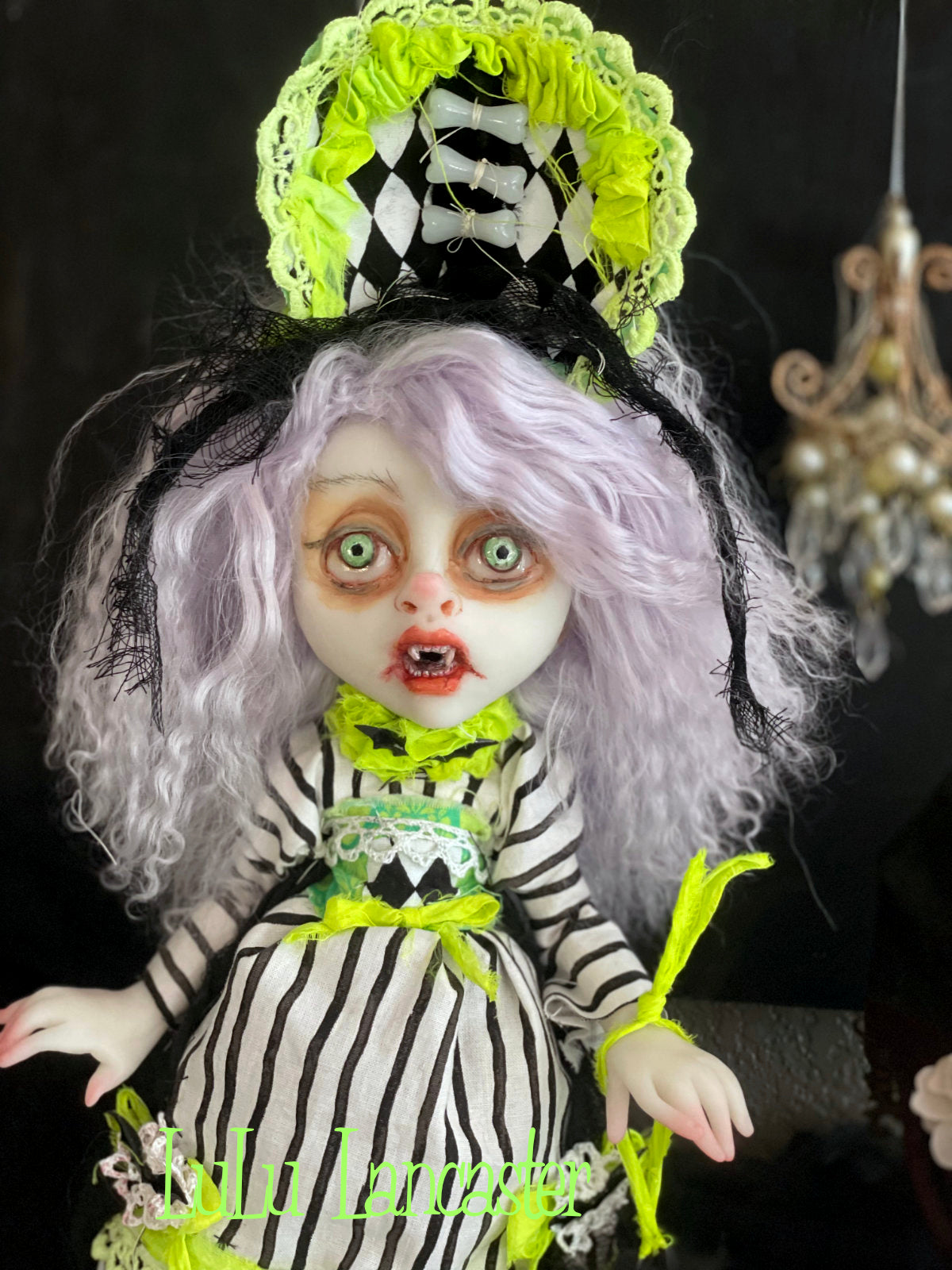 Eveland the Halloween vampire Witch Original LuLu Lancaster Art Dolls