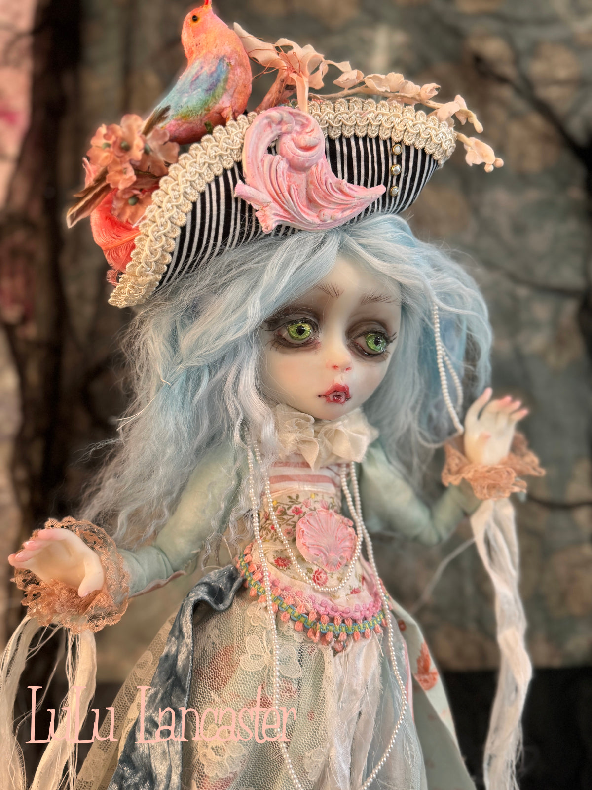Faina and Blossom Springtime Vampires~ Original Lulu Lancaster Art Doll