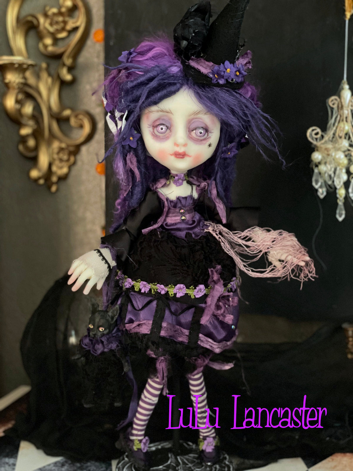 Lorabelle Rococo Witch Original LuLu Lancaster Halloween Art Dolls