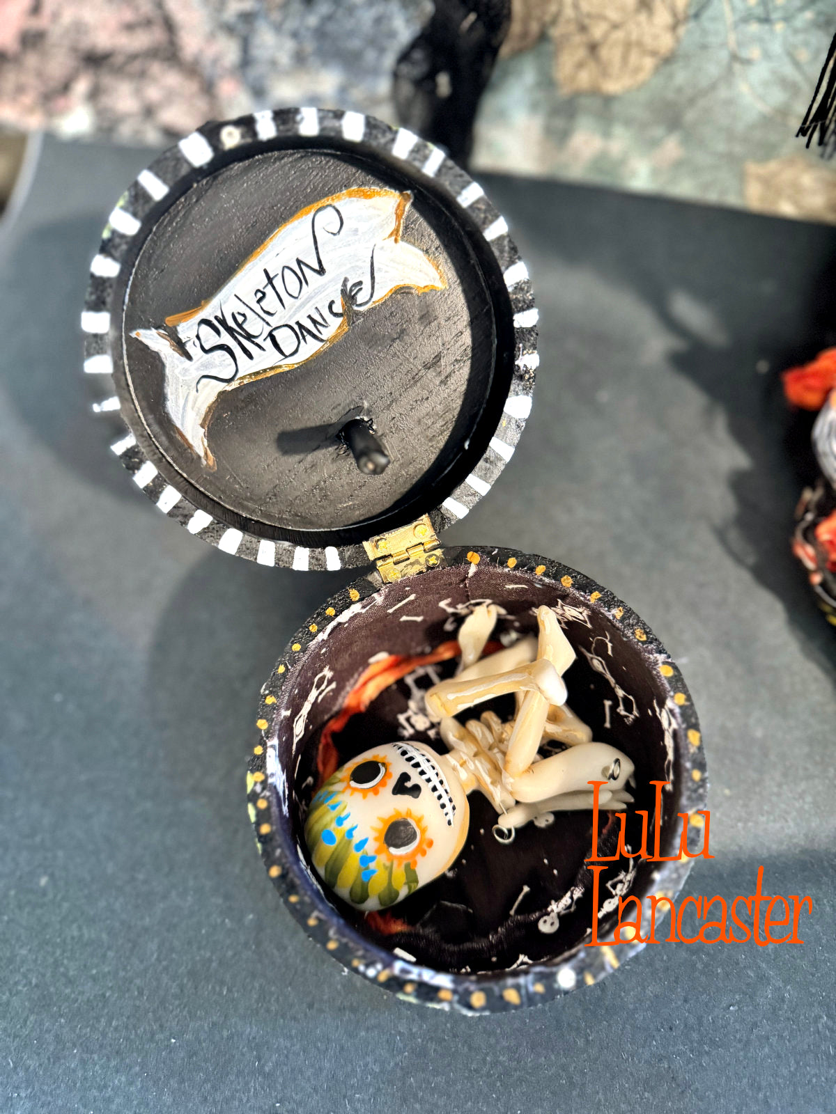 Maravilla Catrina Skelton Dance ~ Original Lulu Lancaster Art Doll