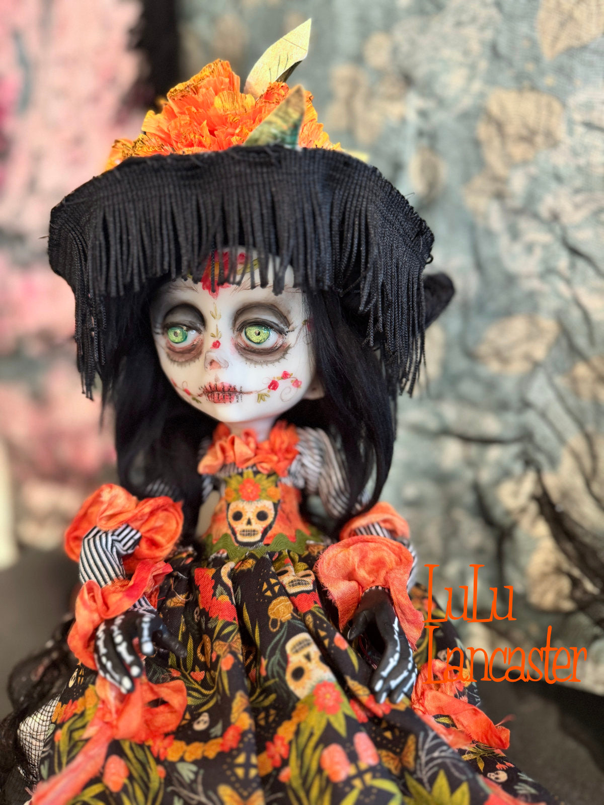Maravilla Catrina Skelton Dance ~ Original Lulu Lancaster Art Doll