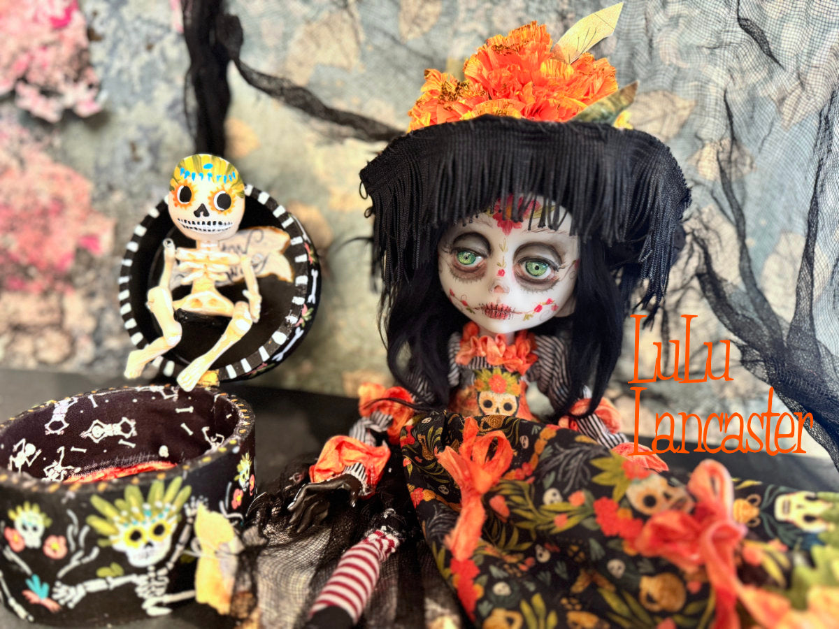 Maravilla Catrina Skelton Dance ~ Original Lulu Lancaster Art Doll