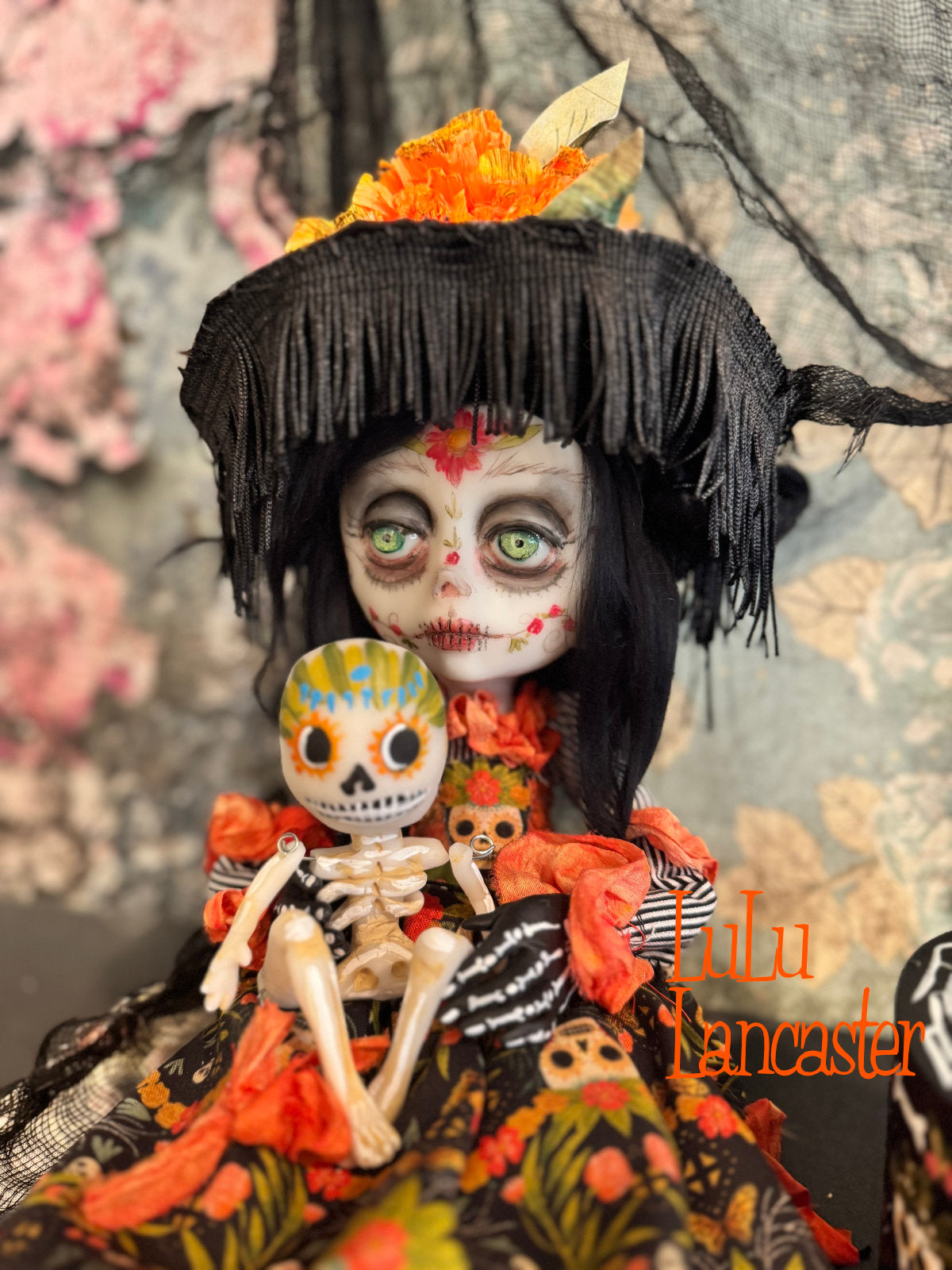 Maravilla Catrina Skelton Dance ~ Original Lulu Lancaster Art Doll