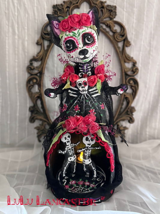 Day of the dead Chihuahua Original LuLu Lancaster