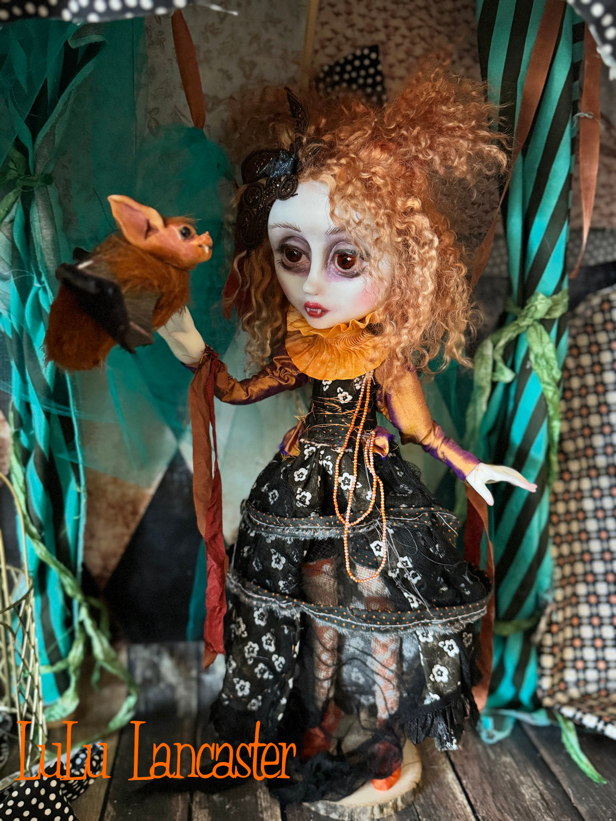 Valerica the Vampire Halloween Goth ~Original LuLu Lancaster Art Doll