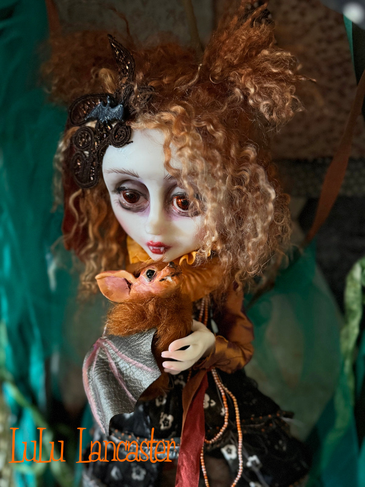 Valerica the Vampire Halloween Goth ~Original LuLu Lancaster Art Doll