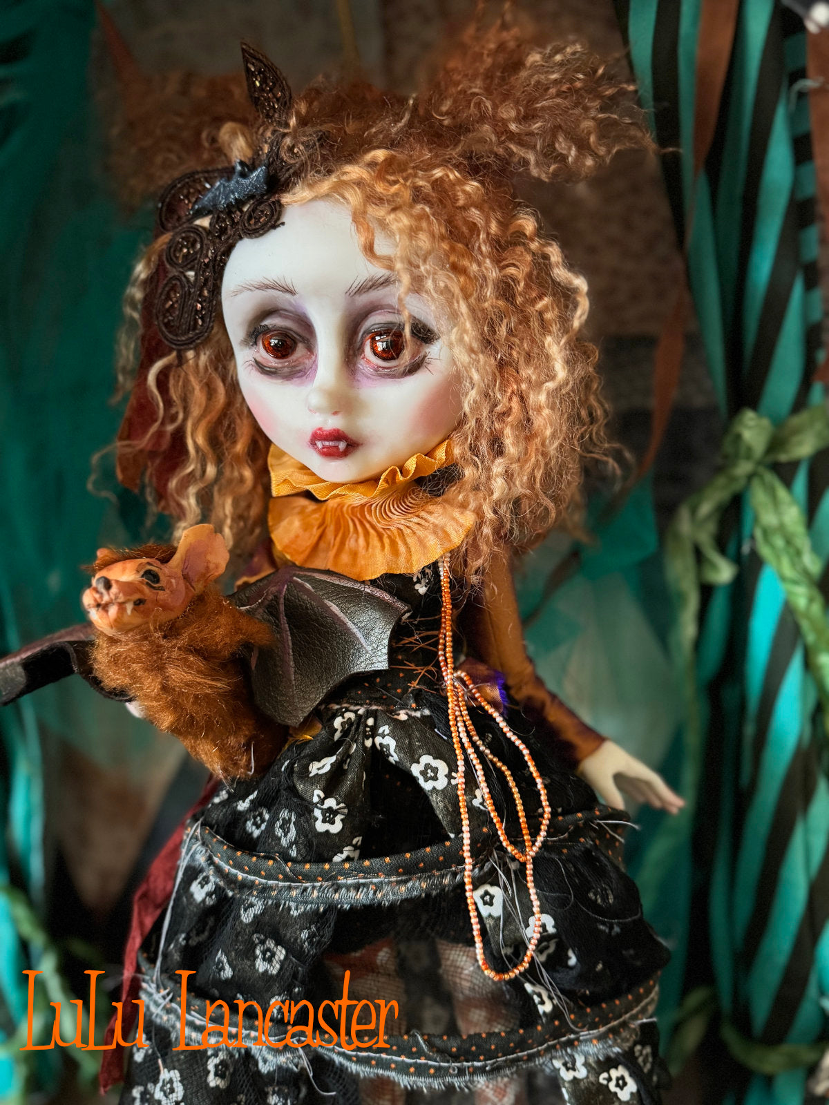 Valerica the Vampire Halloween Goth ~Original LuLu Lancaster Art Doll