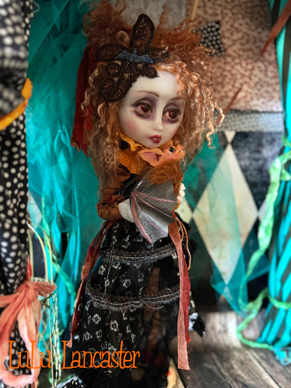 Valerica the Vampire Halloween Goth ~Original LuLu Lancaster Art Doll