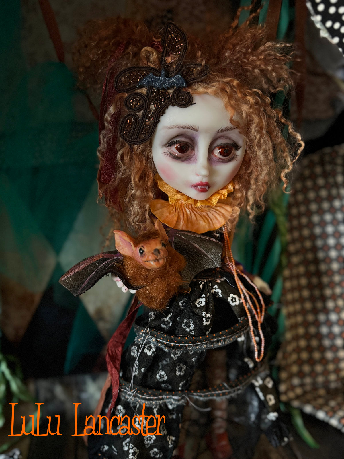 Valerica the Vampire Halloween Goth ~Original LuLu Lancaster Art Doll