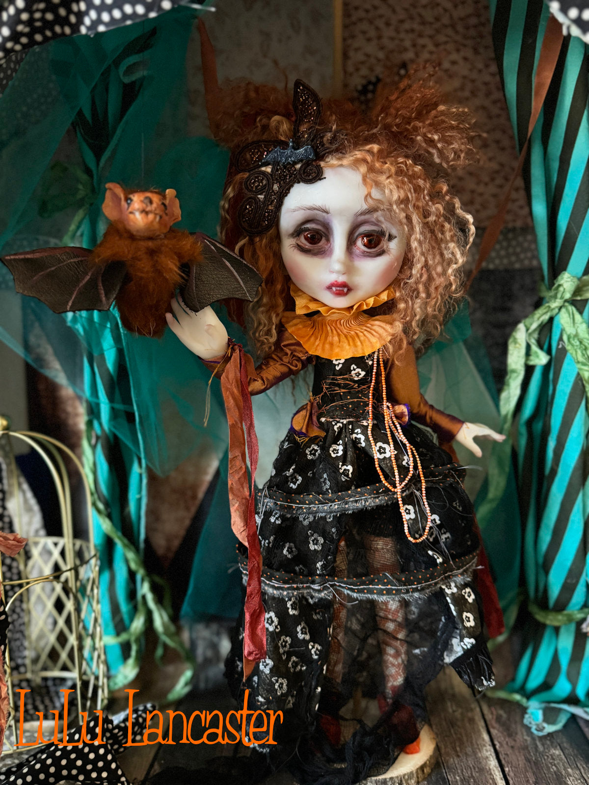 Valerica the Vampire Halloween Goth ~Original LuLu Lancaster Art Doll