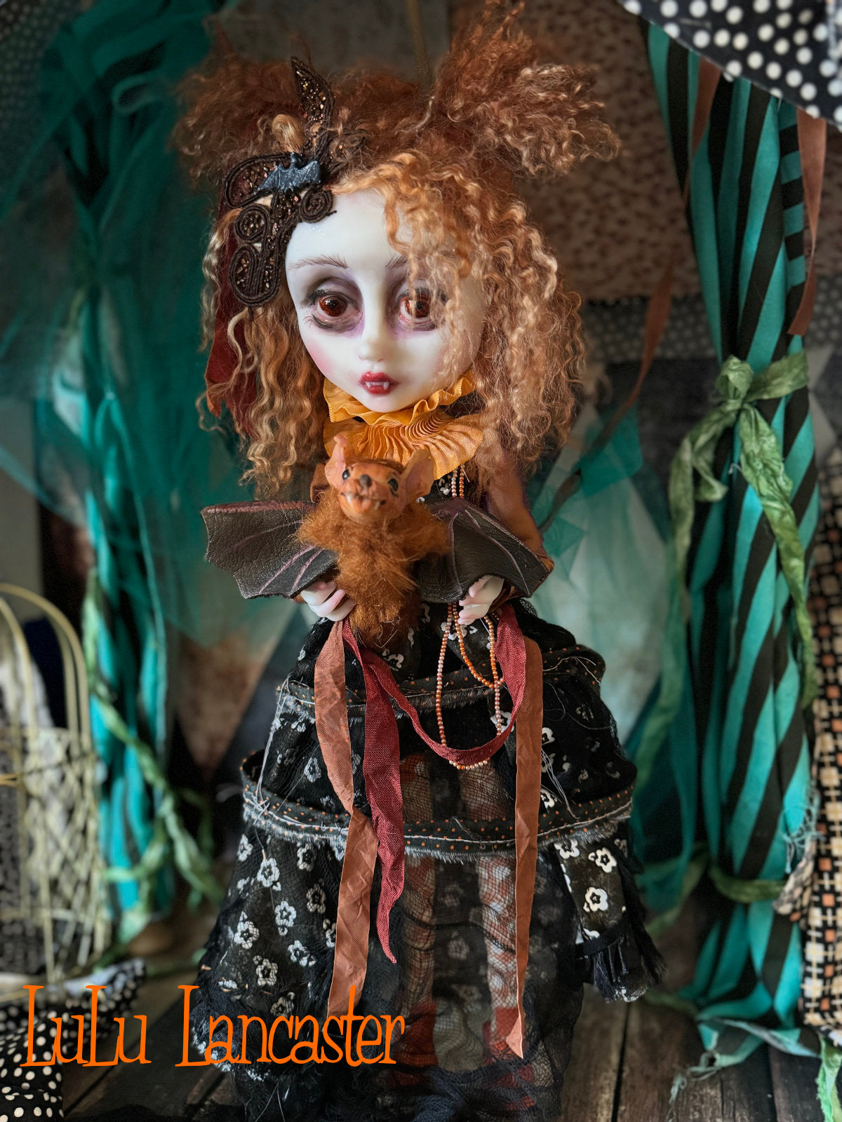 Valerica the Vampire Halloween Goth ~Original LuLu Lancaster Art Doll