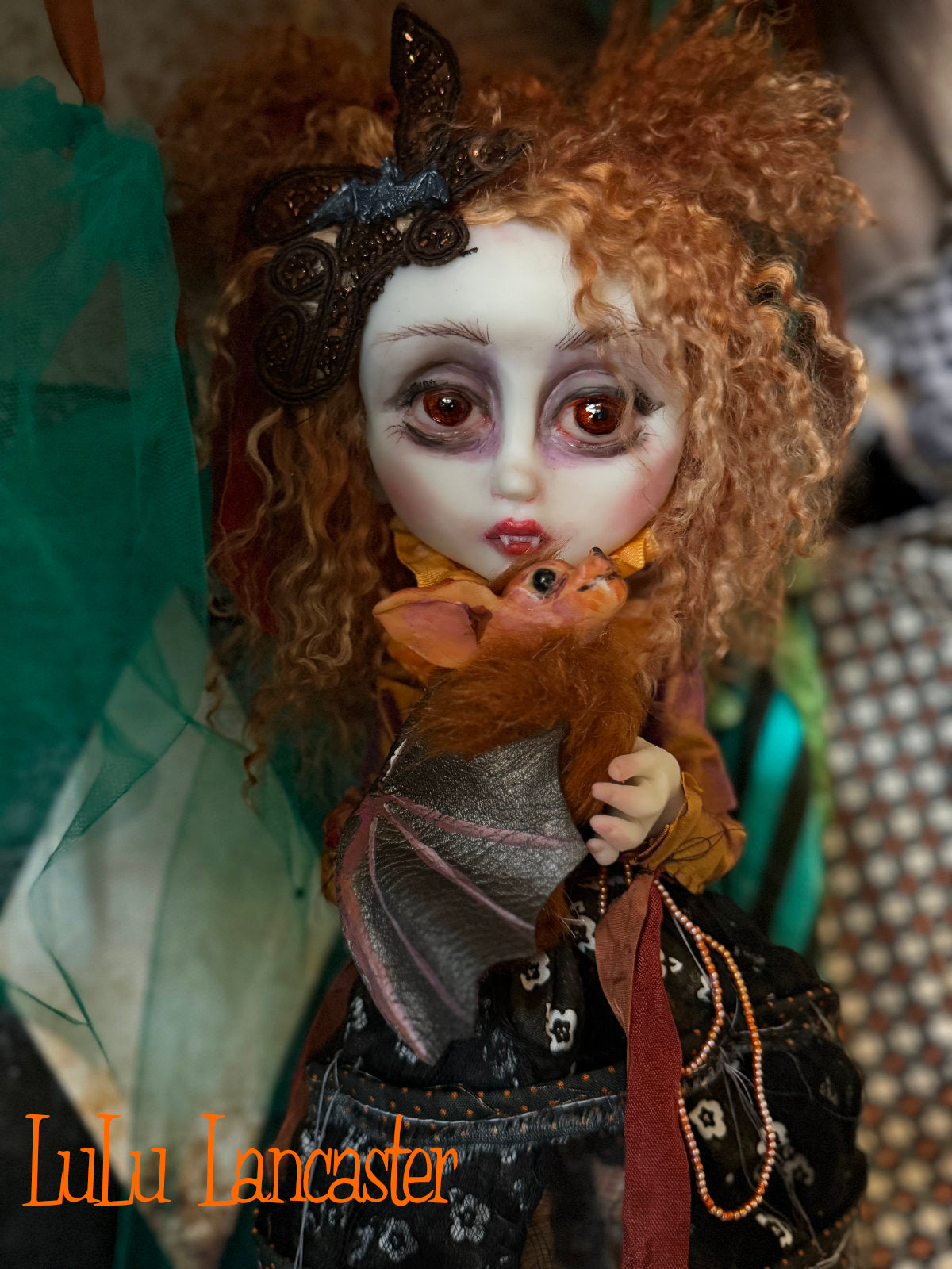 Valerica the Vampire Halloween Goth ~Original LuLu Lancaster Art Doll