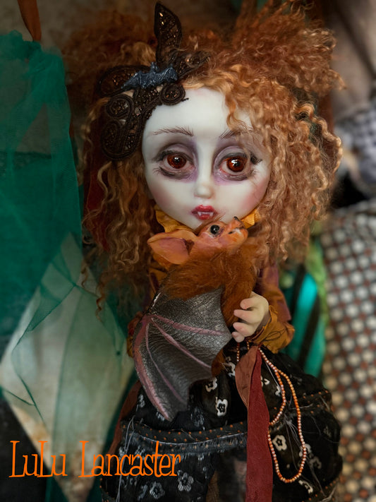 Valerica the Vampire Halloween Goth ~Original LuLu Lancaster Art Doll
