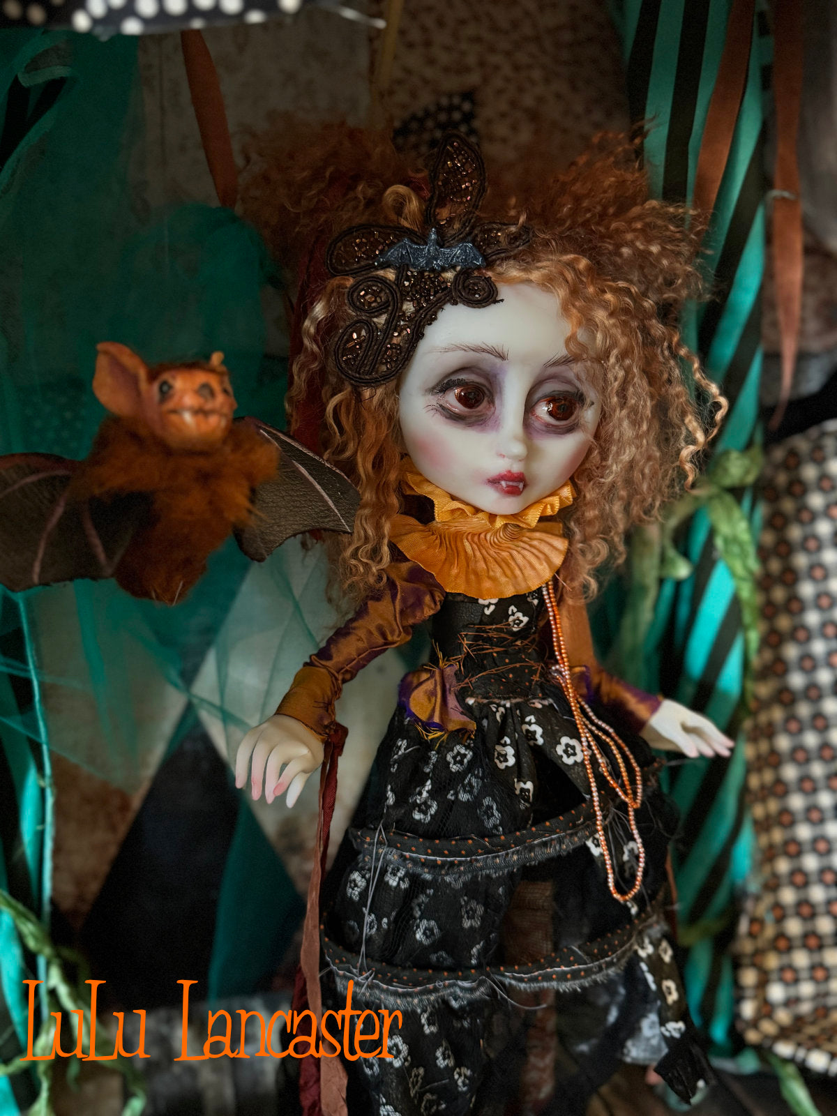Valerica the Vampire Halloween Goth ~Original LuLu Lancaster Art Doll