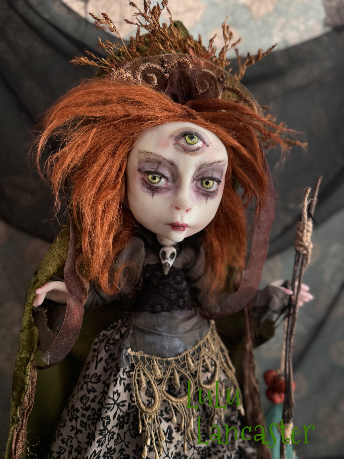 Alder Sylvain the 3rd eye Witch Halloween Original LuLu Lancaster Art Dolls