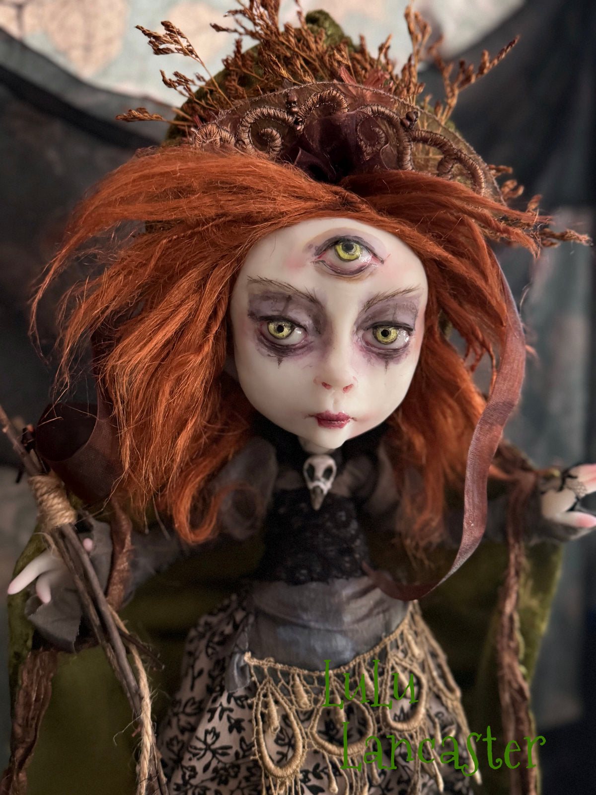 Alder Sylvain the 3rd eye Witch Halloween Original LuLu Lancaster Art Dolls