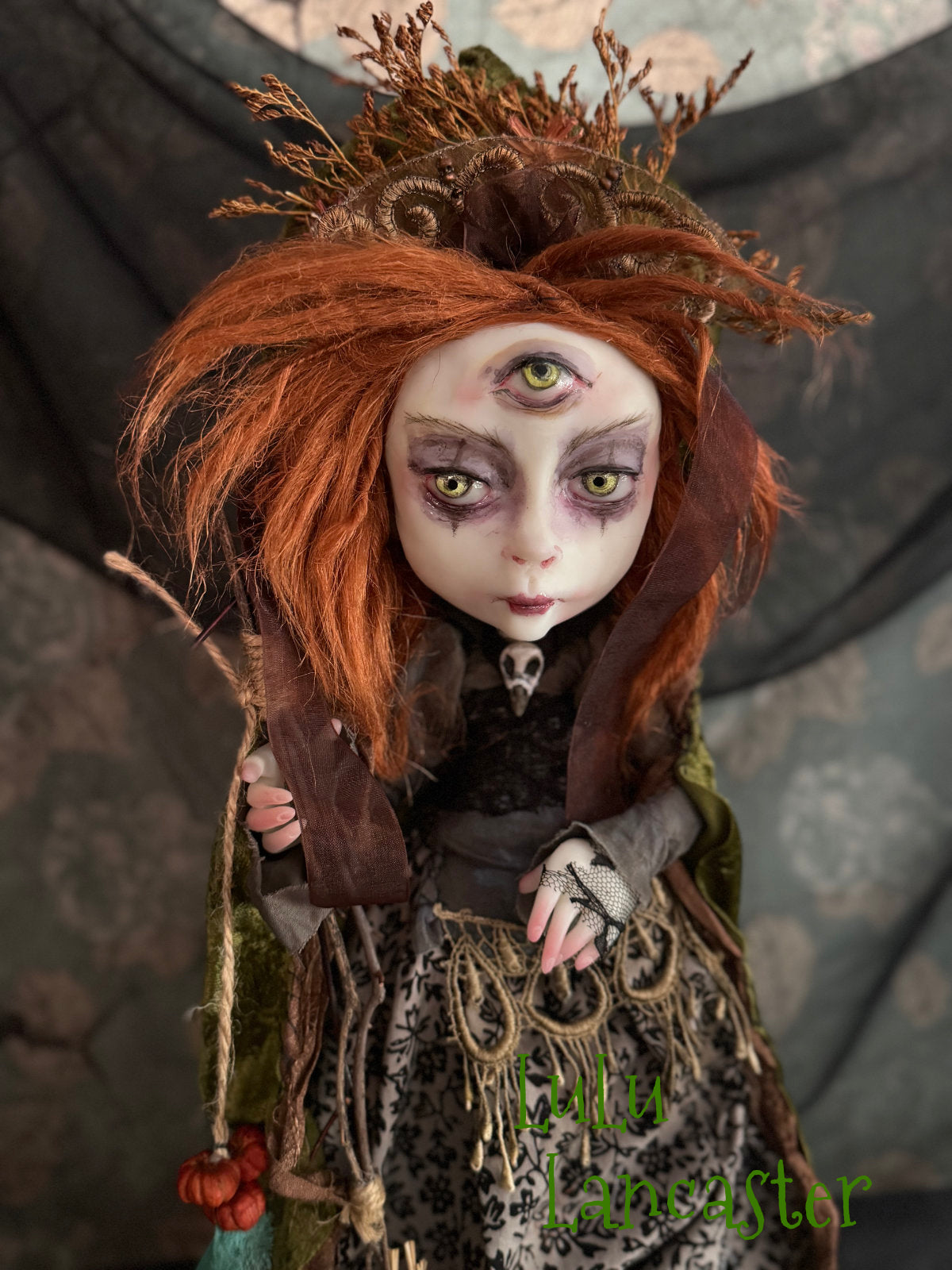 Alder Sylvain the 3rd eye Witch Halloween Original LuLu Lancaster Art Dolls