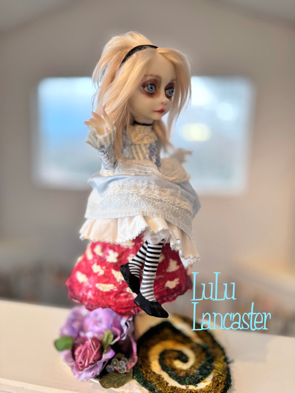 Alice Wonderland Sitting ~ original Lulu Lancaster Art Doll
