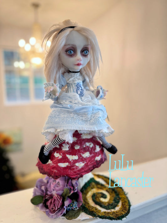 Alice Wonderland Sitting ~ original Lulu Lancaster Art Doll