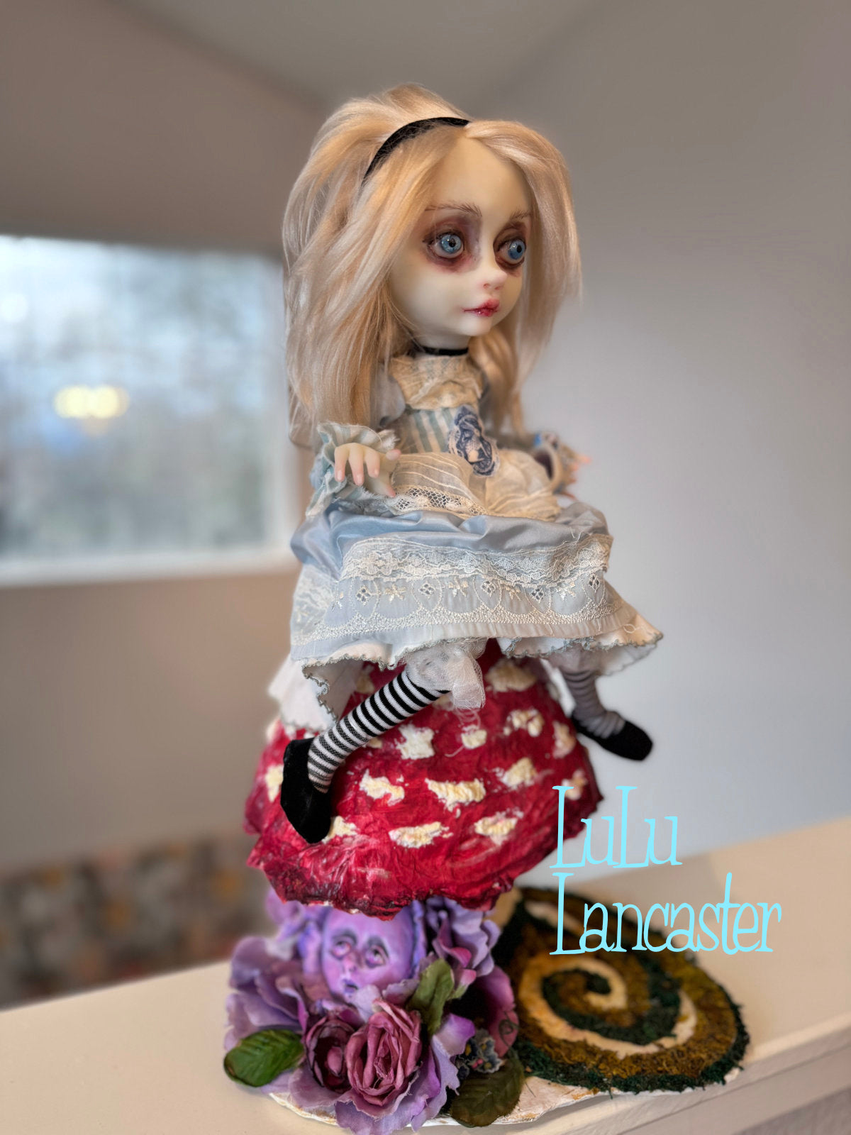 Alice Wonderland Sitting ~ original Lulu Lancaster Art Doll