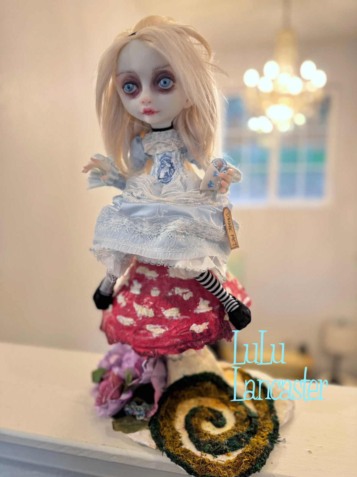 Alice Wonderland Sitting ~ original Lulu Lancaster Art Doll