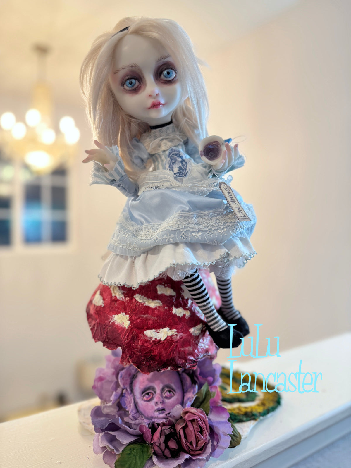 Alice Wonderland Sitting ~ original Lulu Lancaster Art Doll