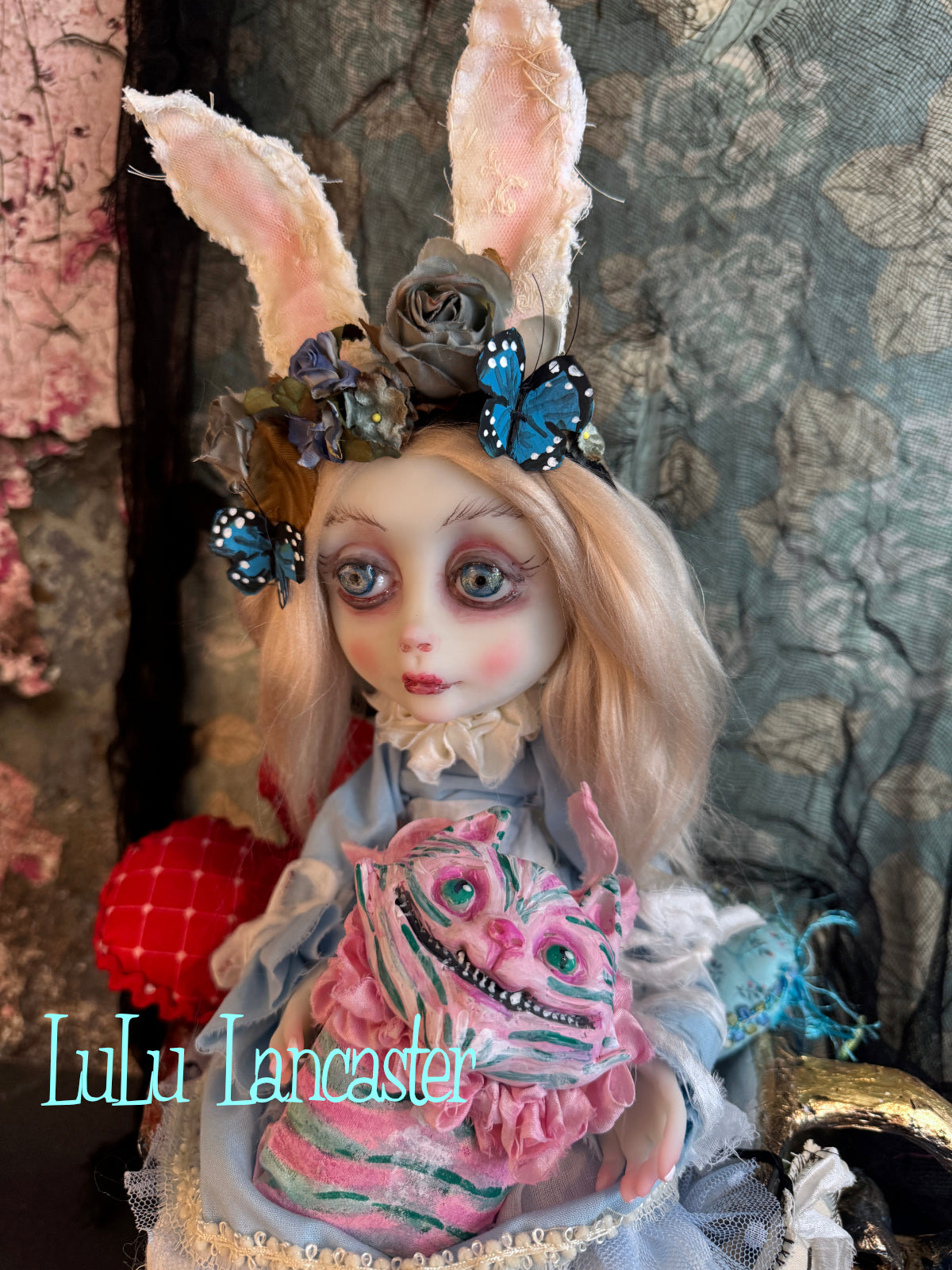 Alice Wonderland Teacup Sitting ~ original Lulu Lancaster Art Doll