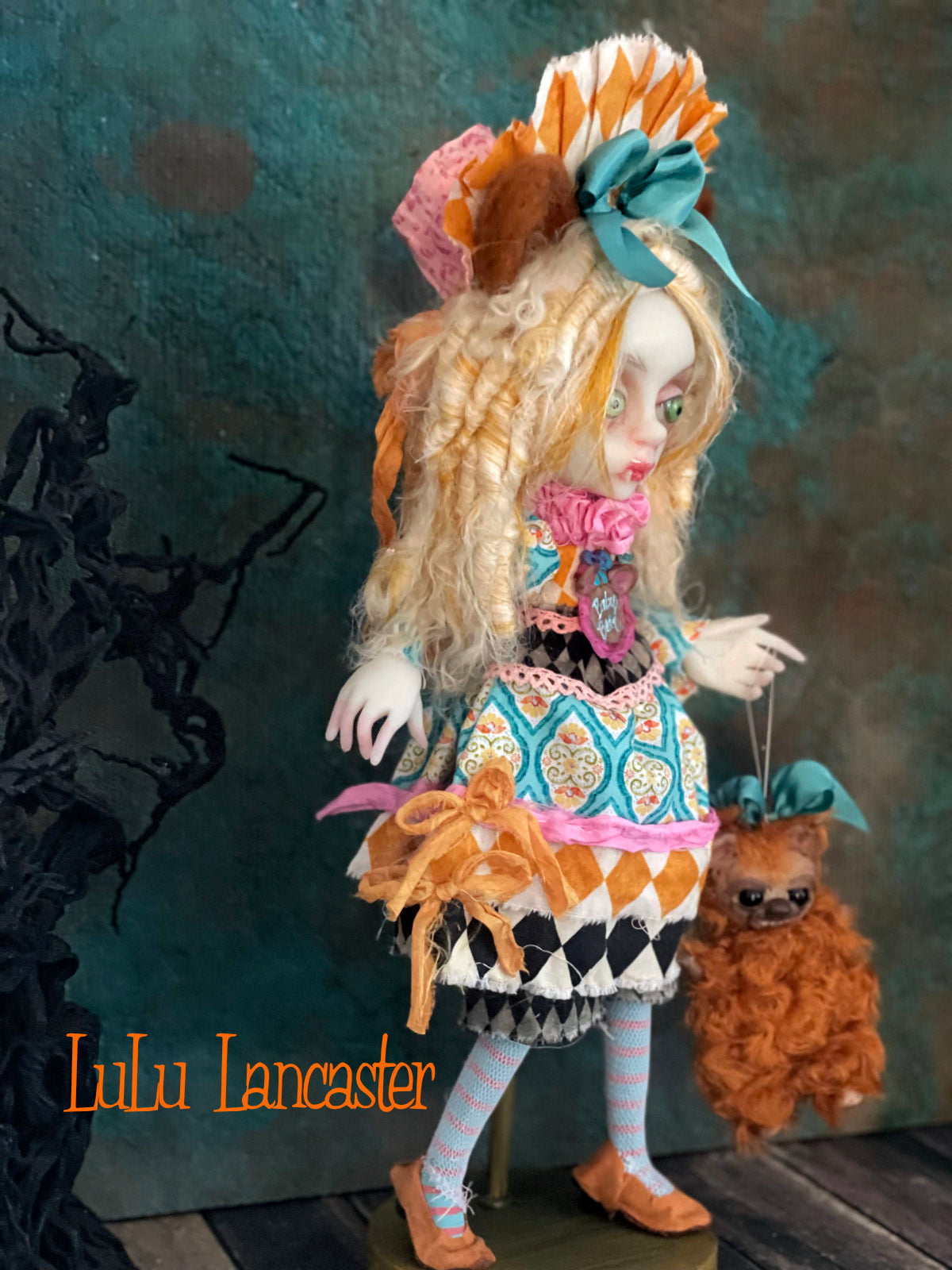 Baby Bear Vampire Goldi Goth Fairytale Original LuLu Lancaster Art Doll