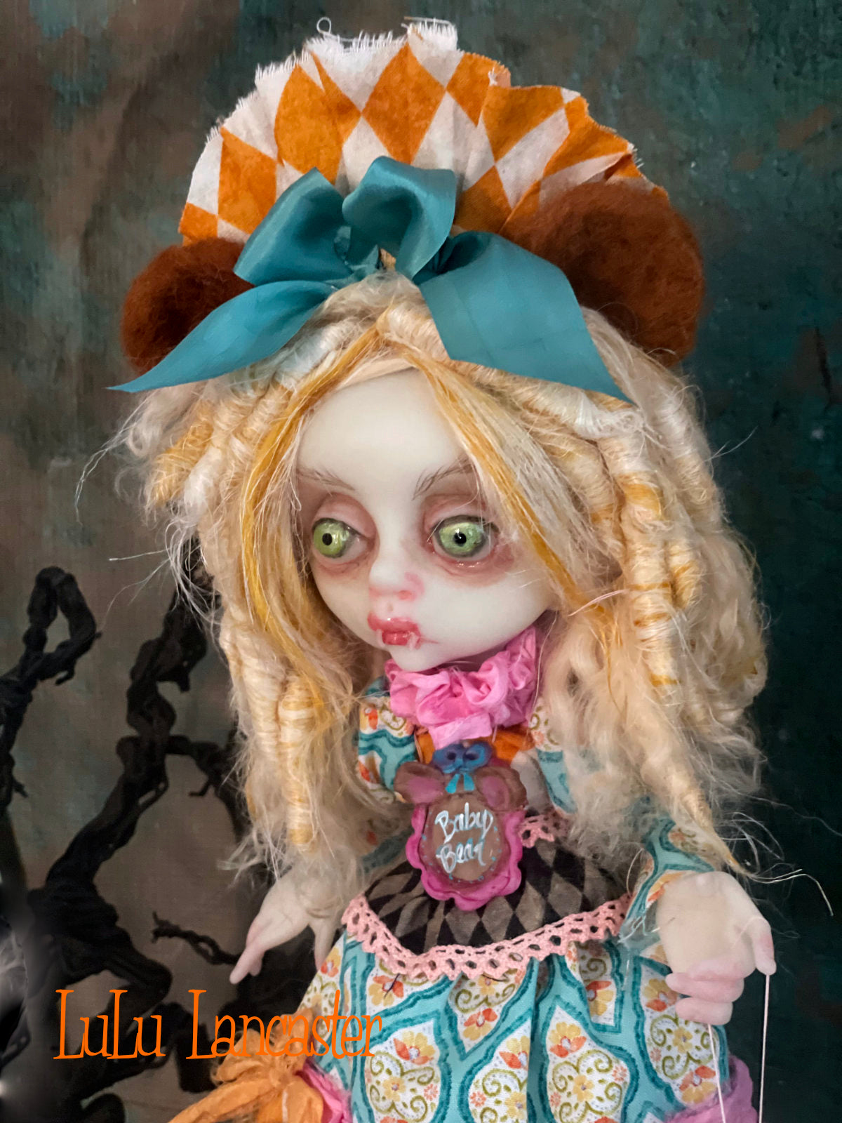 Baby Bear Vampire Goldi Goth Fairytale Original LuLu Lancaster Art Doll