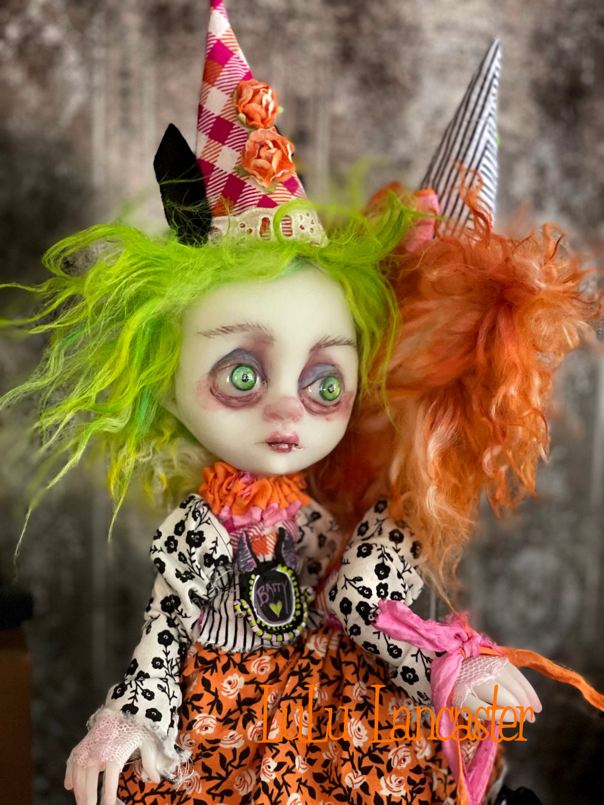 Batty Beth Conjoined Halloween Twins Original LuLu Lancaster Art Doll