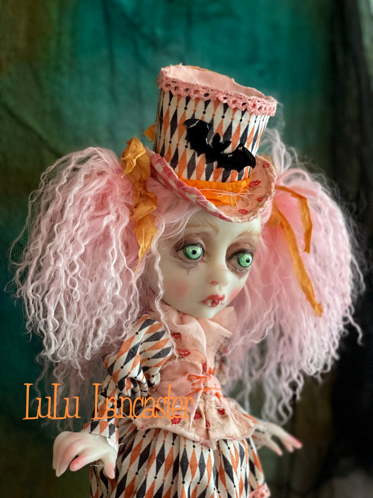 Bevin the biter Vampire Halloween Original LuLu Lancaster Art Doll