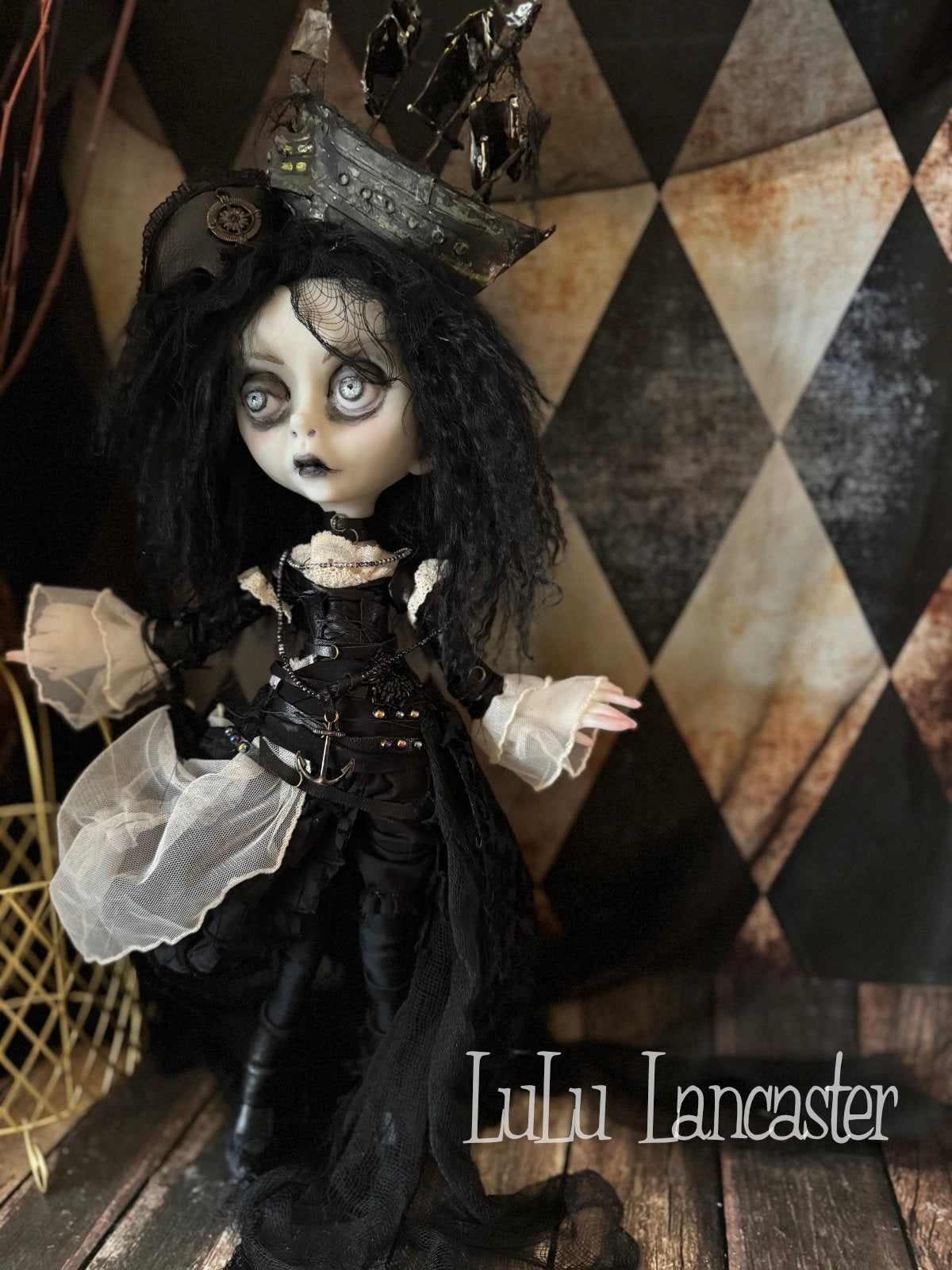 Black Pearl the Pirate  ~Original LuLu Lancaster Art Doll