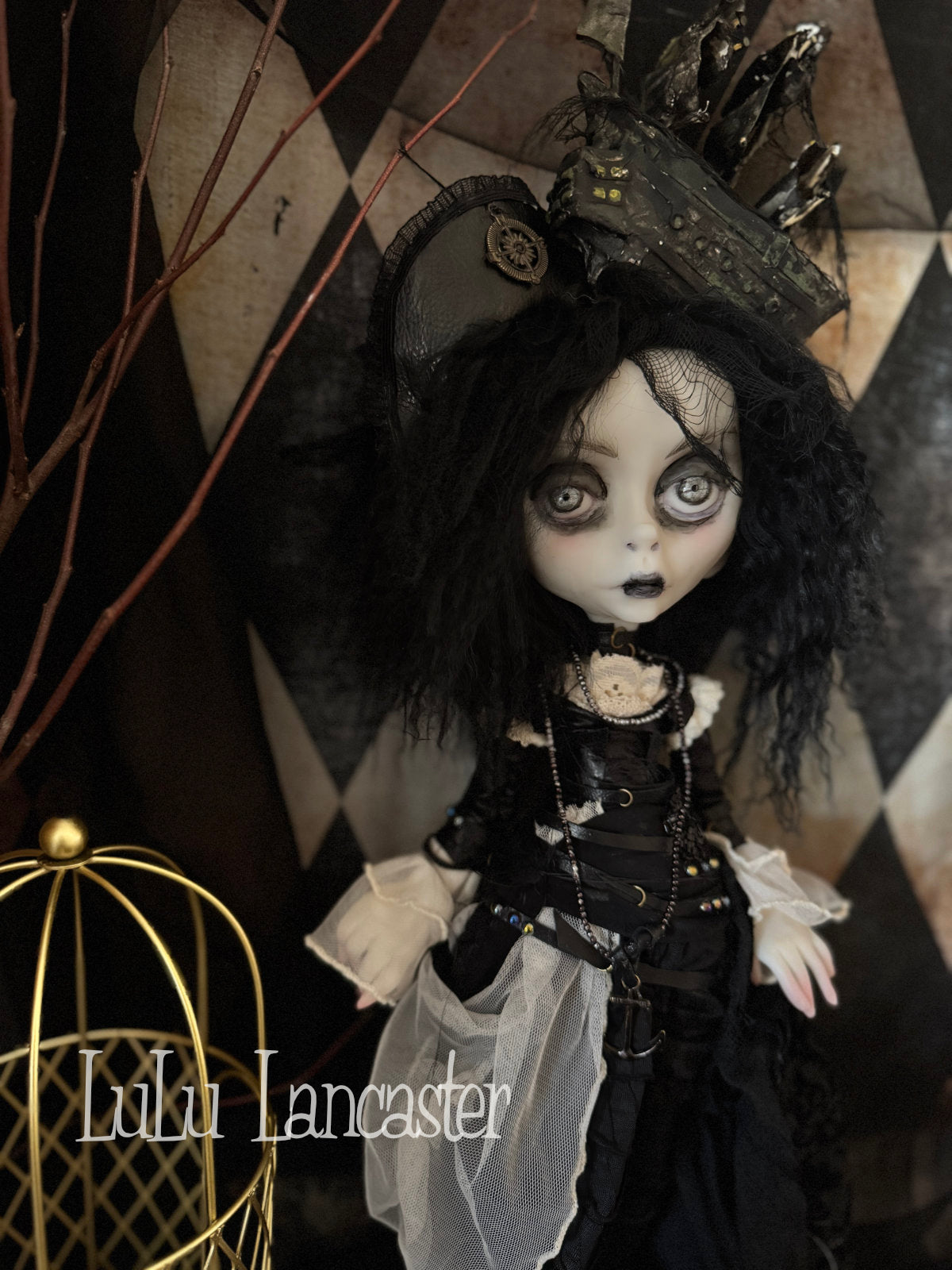 Black Pearl the Pirate  ~Original LuLu Lancaster Art Doll