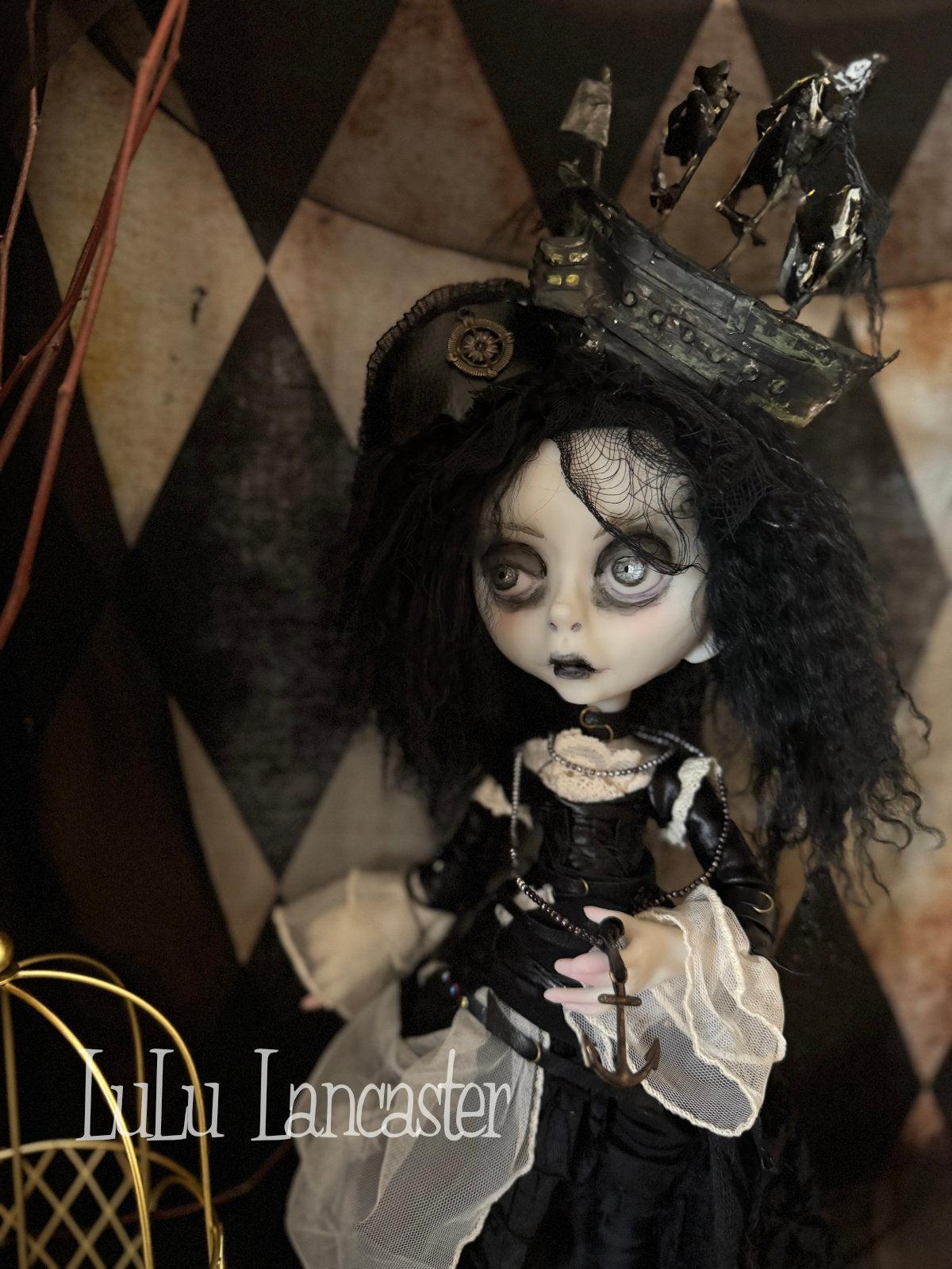 Black Pearl the Pirate  ~Original LuLu Lancaster Art Doll