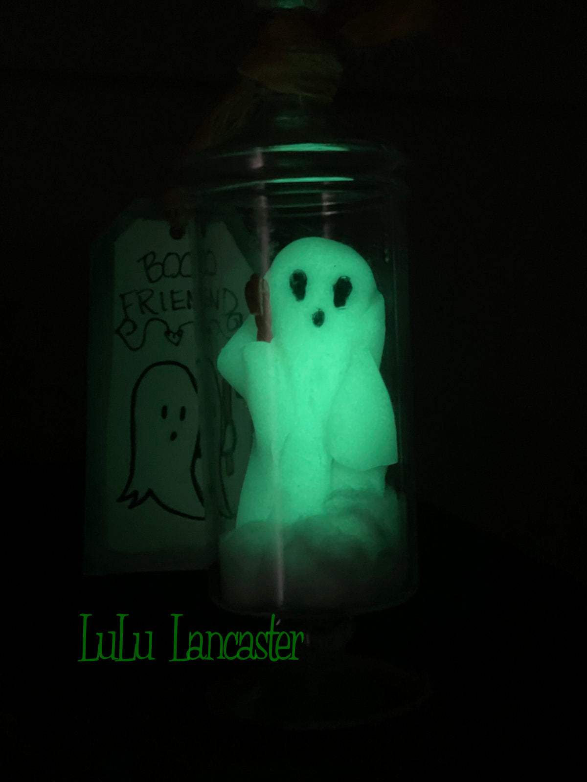 Glow BooFriend in jar Original LuLu Lancaster Art Doll