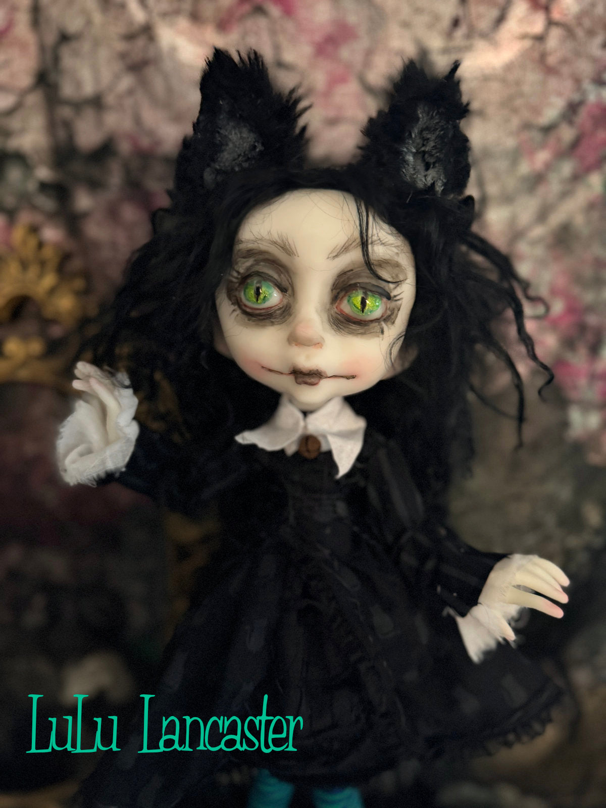Charmora the Cat Halloween Witch Goth~Original LuLu Lancaster Art Doll