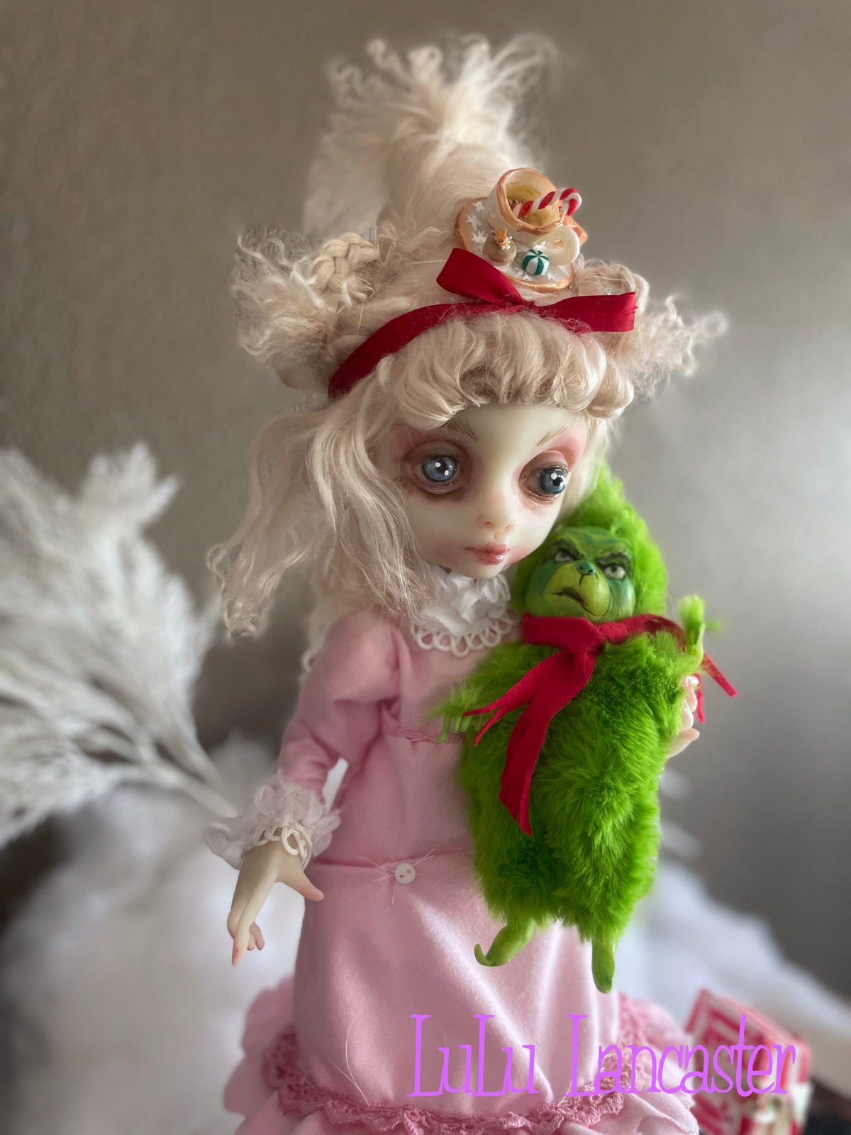 CindyLou and Baby Grinchy LuLu's Holiday Original LuLu Lancaster Art Doll